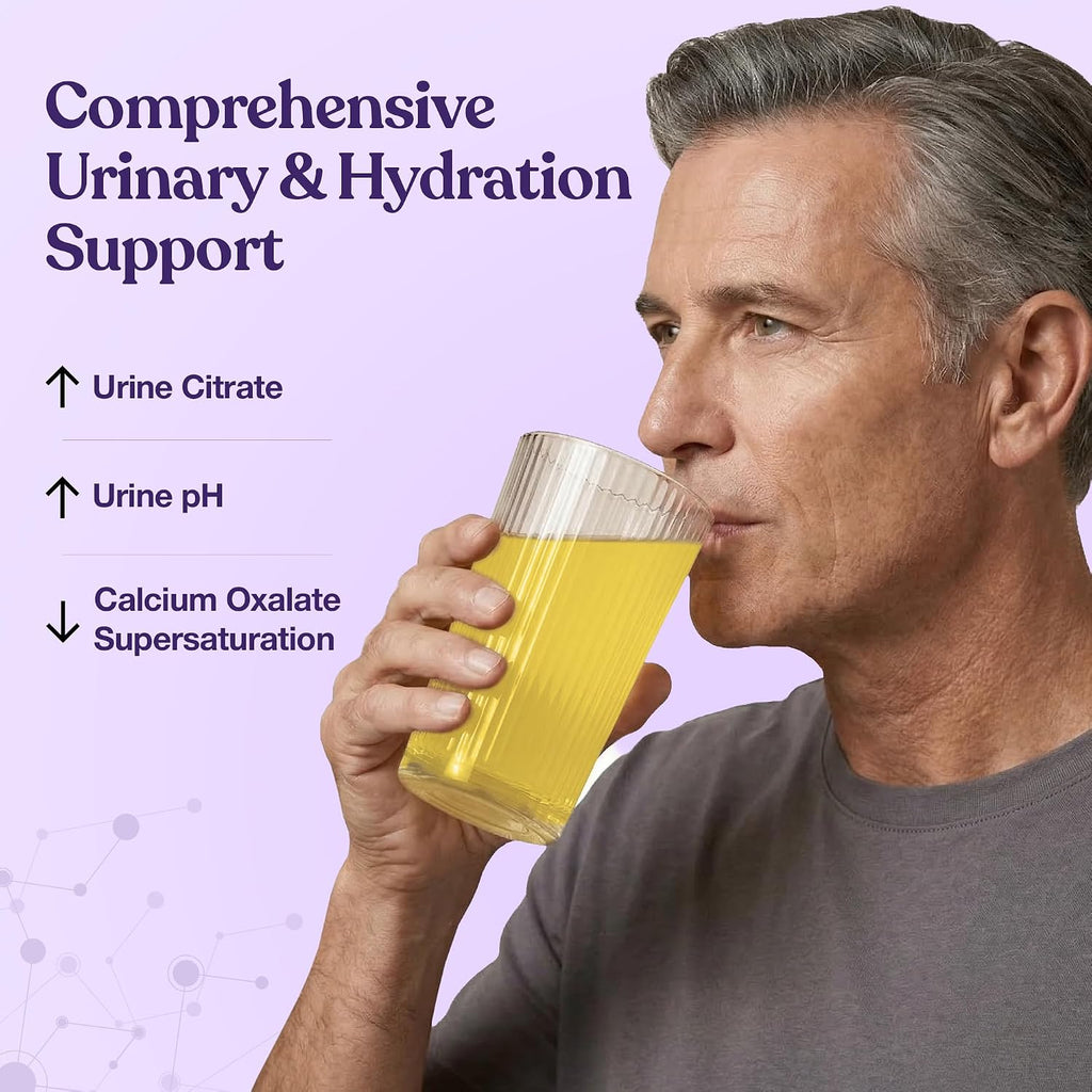 Stone Stopper Drink Mix, Limonada - Suplemento de Citrato Alcalino para la Salud Renal, 30 Dosis
