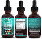Clean Nutra Organic Sea Moss Drops - Multimineral Líquido con Ashwagandha y Aceite de Nigella