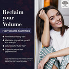 NEW NORDIC Hair Volume Gominolas de Biotina para el Cabello - Pack de 3 (180 gominolas)