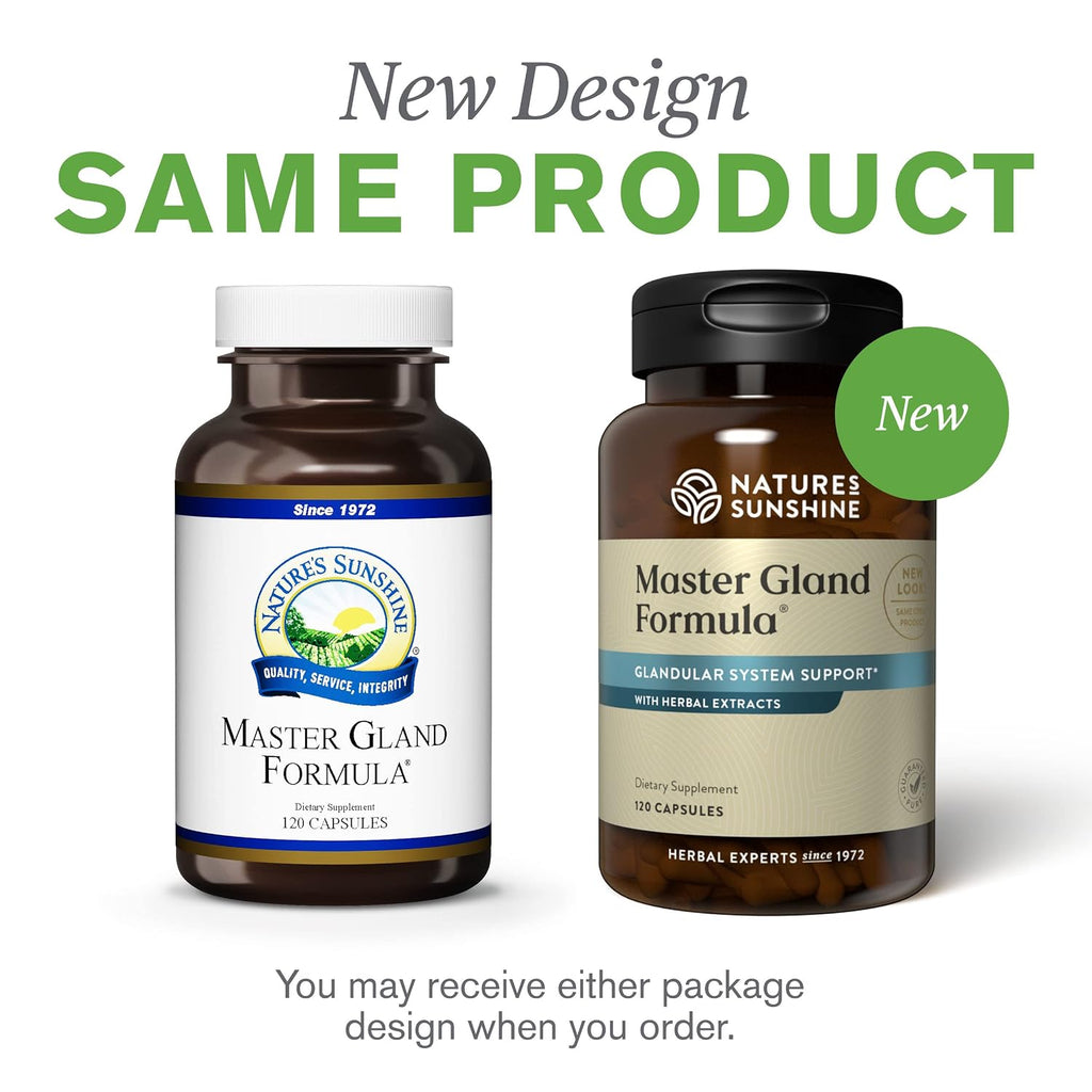 Nature's Sunshine Master Gland, 120 Cápsulas - Suplemento Multivitamínico y Mineral