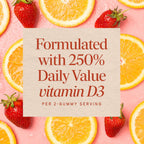 Nature's Way Vitamina D3 Gummies - 2000 IU por dosis (50 mcg) - Sabor a frutas - 120 gomitas