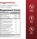 Justified Laboratories Blood Balance – 60 Cápsulas – Fórmula de Apoyo Circulatorio con Hierbas y Vitaminas