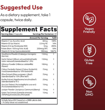Justified Laboratories Blood Balance – 60 – Vitamina B3 (niacina): contribuye al metabolismo energético normal y – Image 2
