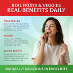 VITINITY Gominolas de Frutas y Verduras - Suplemento Multivitamínico Vegano, 60 unidades (30 días)