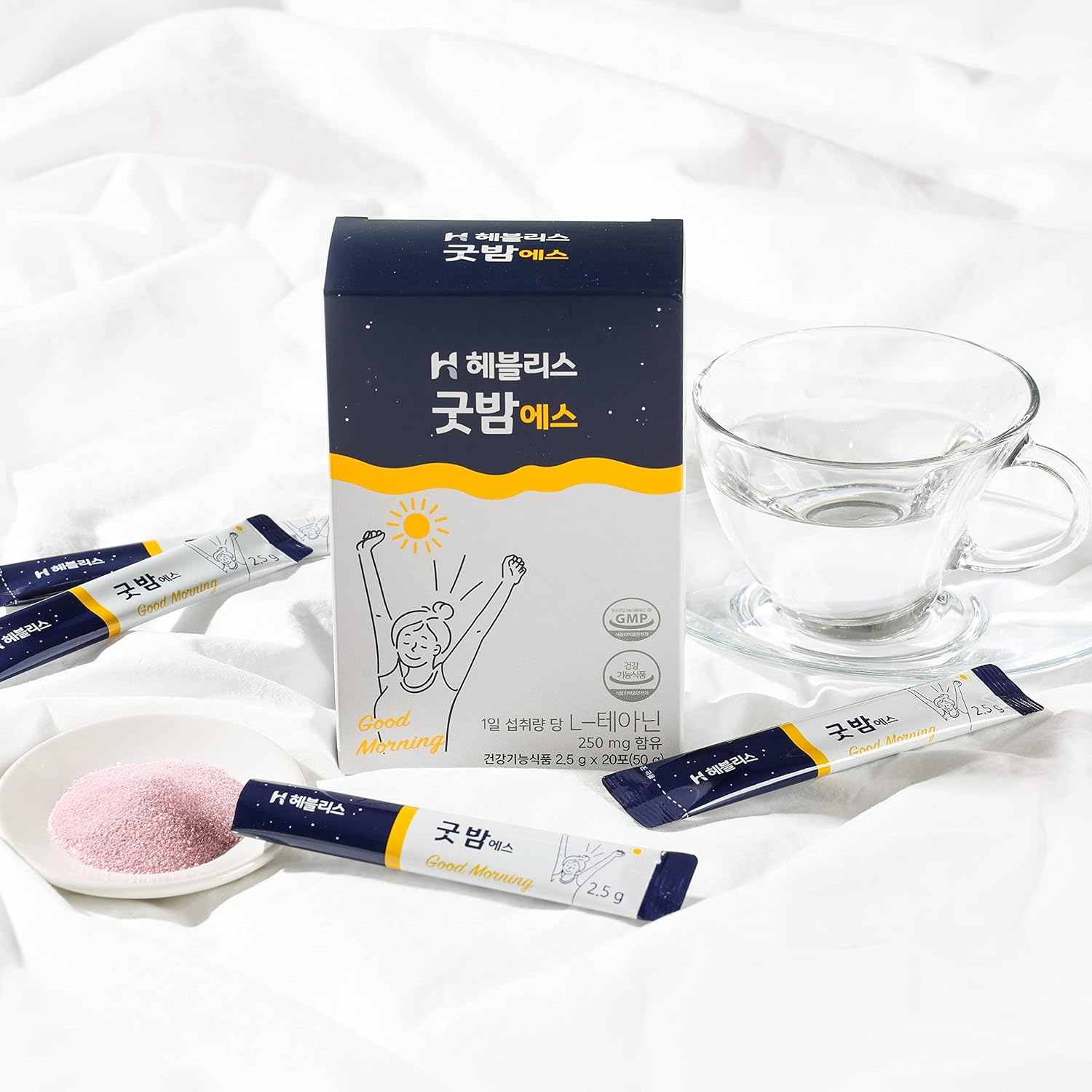 Heblis Good-Night S 20 Sticks – Suplemento de Aminoácidos para el Sueño y la Relajación