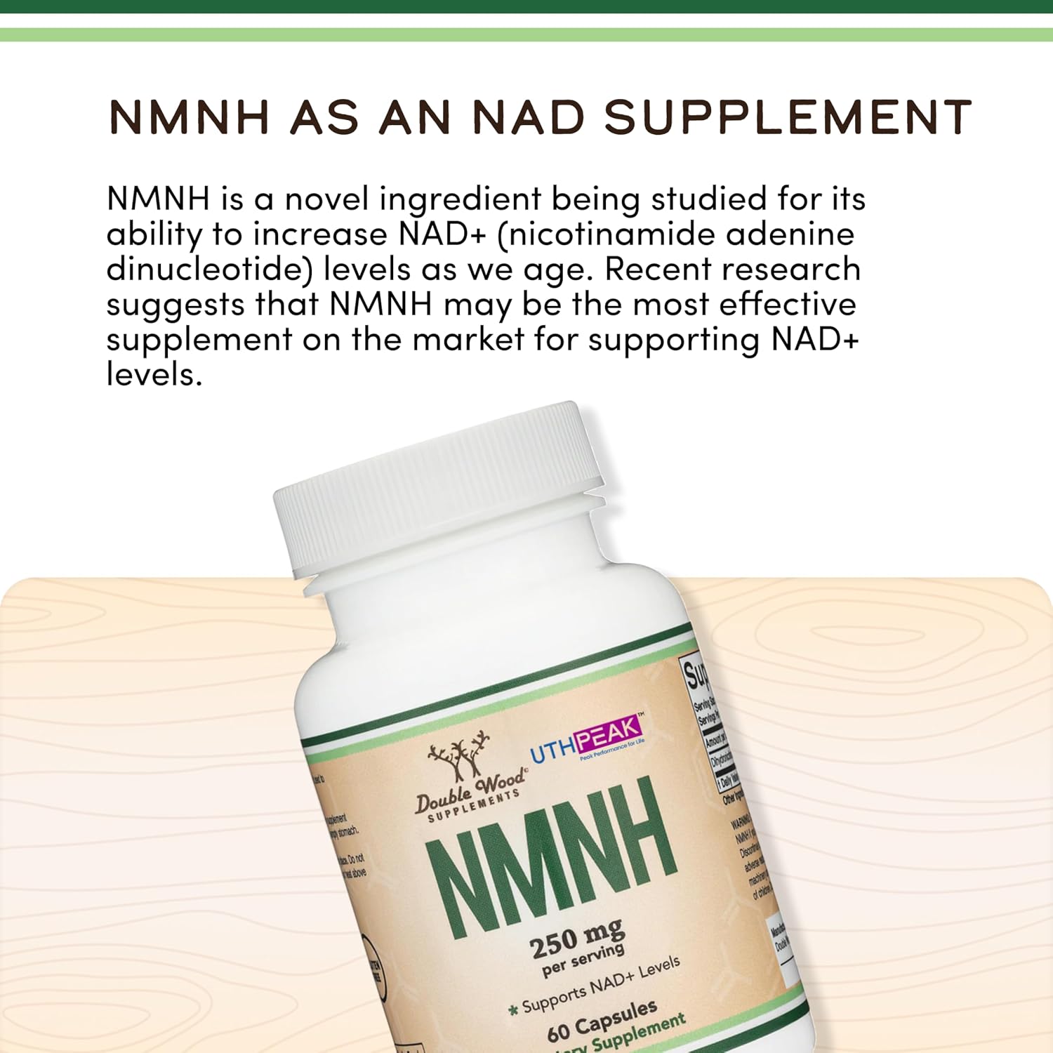 NMNH (NMN Supplement Alternative) - Ingrediente Clínicamente Estudiado de Double Wood