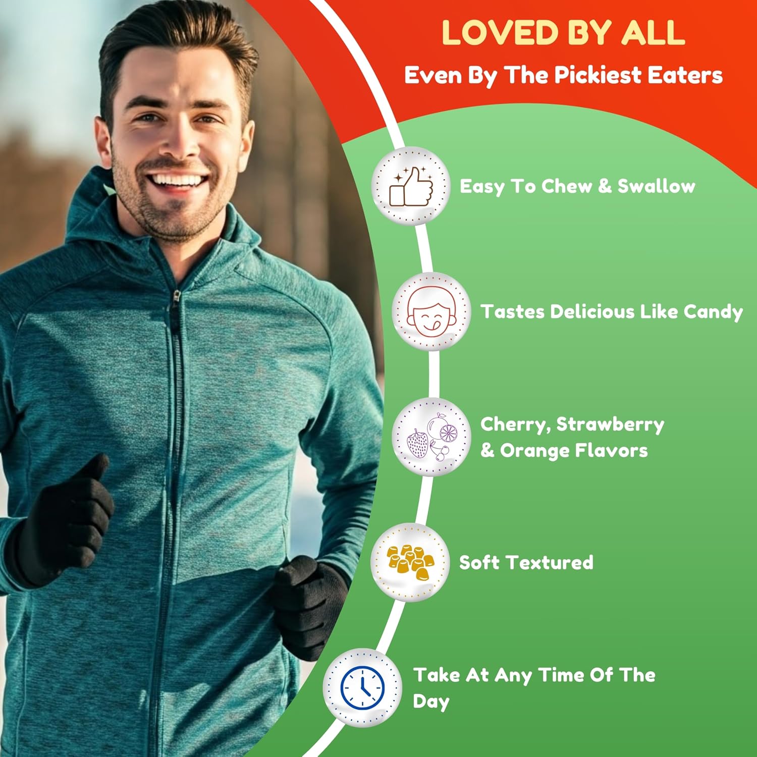 SHIFAA NUTRITION Multivitamínico Gominolas Halal Vegetariano para Adultos (45 dosis)