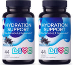 LIVS Gominolas de Electrolitos para Hidratación y Recuperación Post-Entreno – Suplemento Mineral con Calcio, Sodio, Potasio y Zinc – Vegano, Halal, Kosher – Sabor a Uva – 88 Gomitas – Hecho en EE. UU.