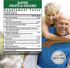 Country Farms Super Fruits and Veggies - Cápsulas de Frutas y Verduras (60 Cápsulas, 2 Envases)