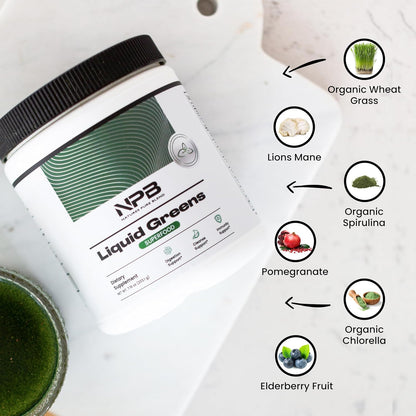Nature's Pure Blend Super Greens Powder – – Hongos adaptógenos (como el cordyceps o el reishi, según la fórmula): – Image 4