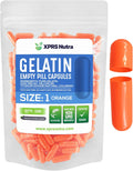 XPRS Nutra Cápsulas Vacías de Gelatina Tamaño 1 - 100 Unidades (Naranja)