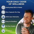 Multivitamínico Diario para Hombres – Vegano, Metilado, con Saw Palmetto y Superalimentos Orgánicos | SUPPLEMENTS STUDIO