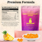 Premium Feminine Balance Gummies - Gominolas para el Bienestar Femenino con Probióticos - Sabor Piña Hawaiana - 60 Gominolas - 30 Dosis