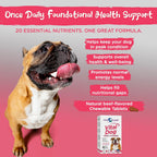 Vital Planet - Vital Dog Multivitamin for Dogs, 30 Beef-Flavored Chewable Tablets
