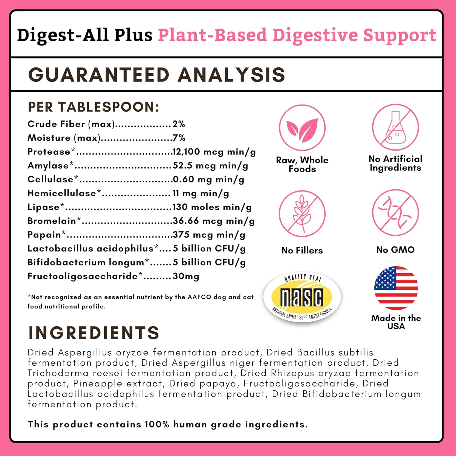 Wholistic Pet Organics Probióticos Diarios para Perros y Gatos - 4 oz (113 dosis)