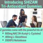 SHIZAM NAC, Nattokinasa y Glutatión Gominolas