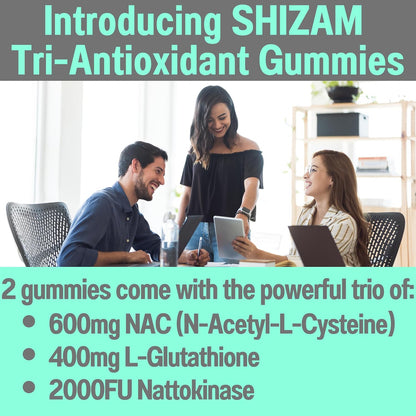 SHIZAM NAC, Nattokinasa y Glutatión Gominolas – Image 2