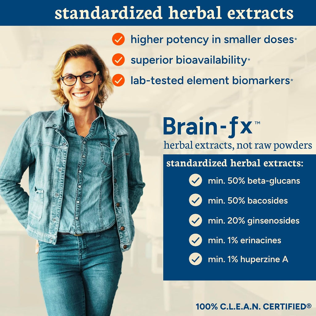 PPO Lab® Brain-fx™ - Suplemento Nootrópico con Complejo B Metilado, L-Teanina, Melena de León, Alpha GPC - 60 Cápsulas de Liberación Prolongada