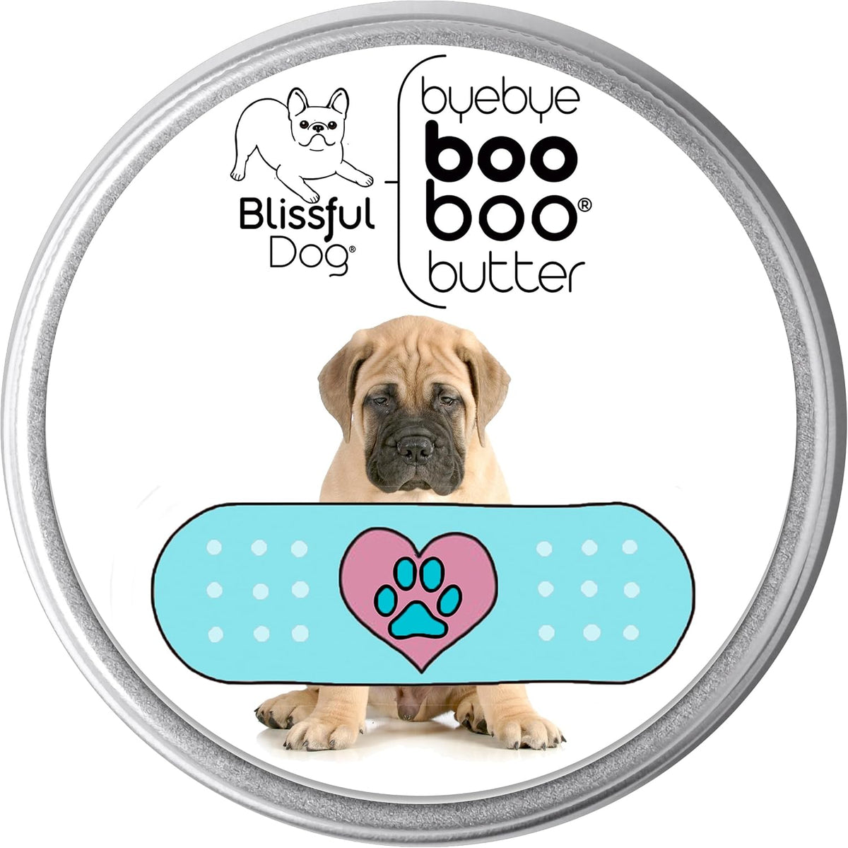 The Blissful Dog 4 oz TIN Bullmastiff Booboo Butter – Image 1