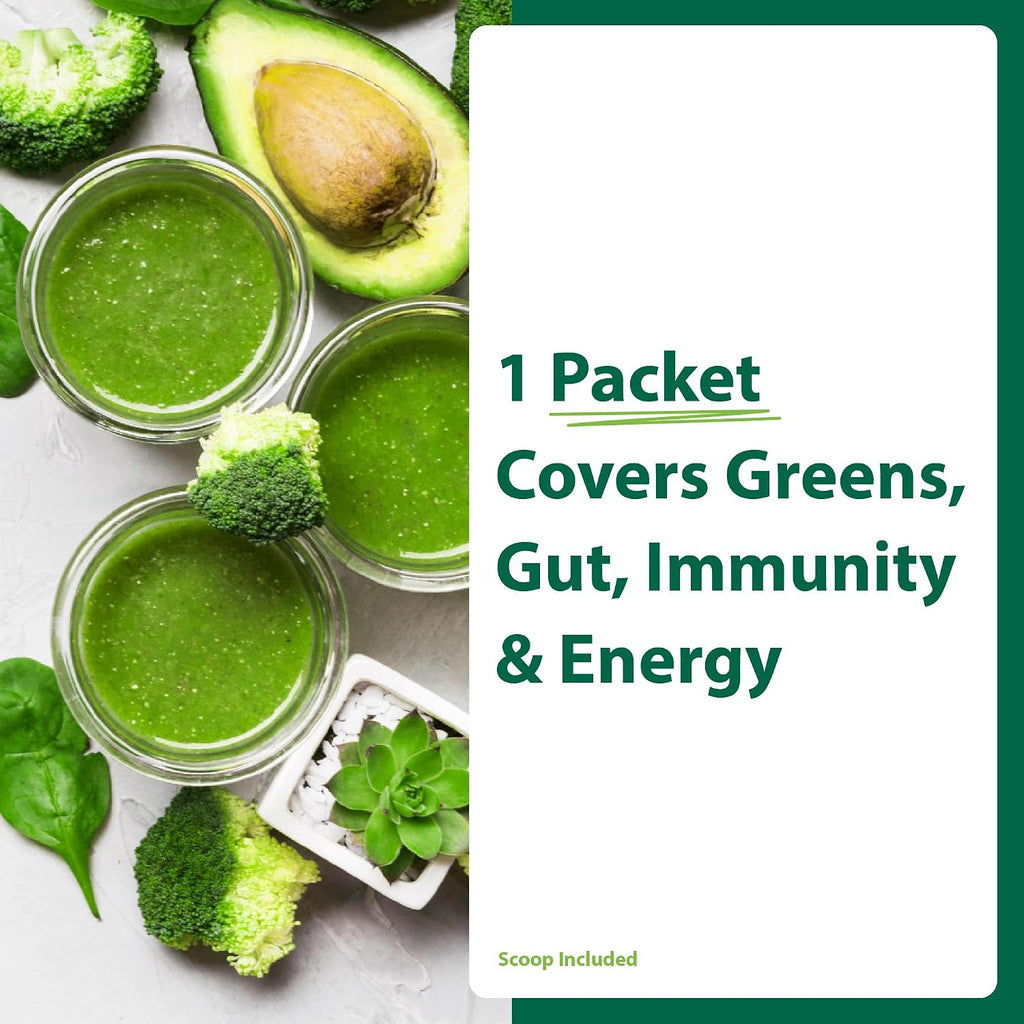 Macro Greens Superfood Powder – 38 Superalimentos con Probióticos y Enzimas