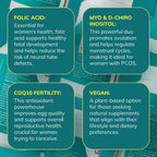 Conceive Plus Ovulation Support - Complejo de Inositol y CoQ10 para Fertilidad Femenina