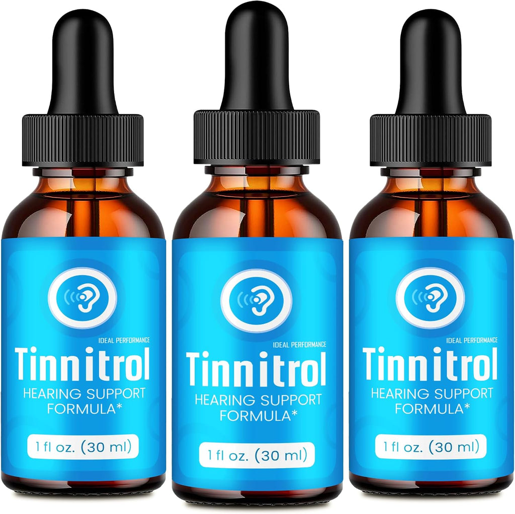 Tinnitrol Gotas para el Tinnitus - Alivio Natural para el Zumbido en los Oídos (3 Pack)