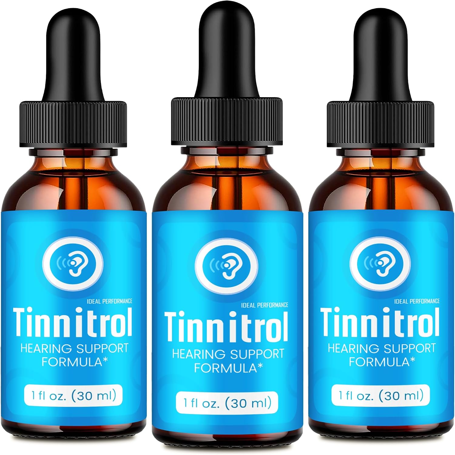 Tinnitrol Gotas para el Tinnitus - Alivio Natural para el Zumbido en los Oídos (3 Pack)