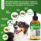 Cardo Mariano para Perros - Suplemento Hepático Natural - Sabor Bacon - 60 ml