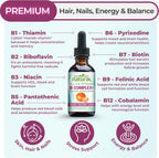 Why Not Natural Complejo B Líquido - Gotas Sublinguales Veganas con Vitaminas B y Colina