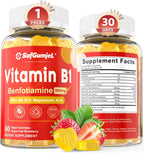 Gominolas de Benfotiamina 500mg – Complejo B con Magnesio – Vegano, Sin Azúcar