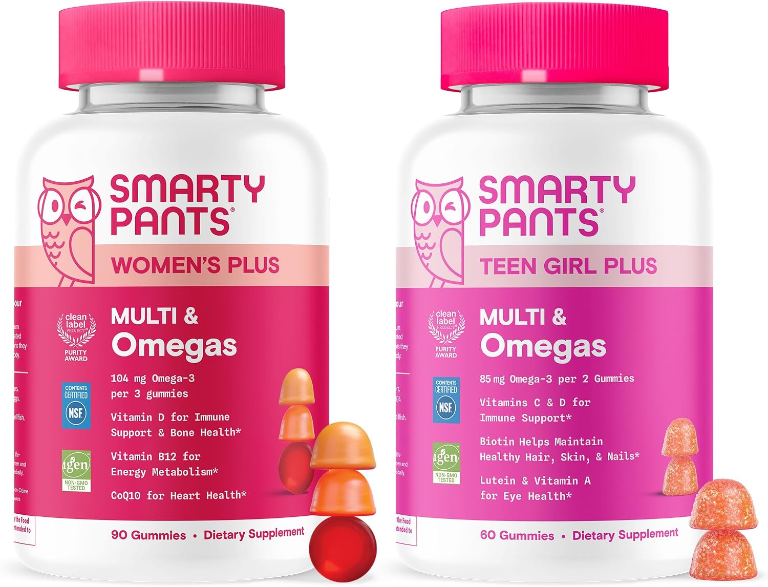 SmartyPants Teen Girl Multivitamin Gummies - 60 Gominolas (30 Días)