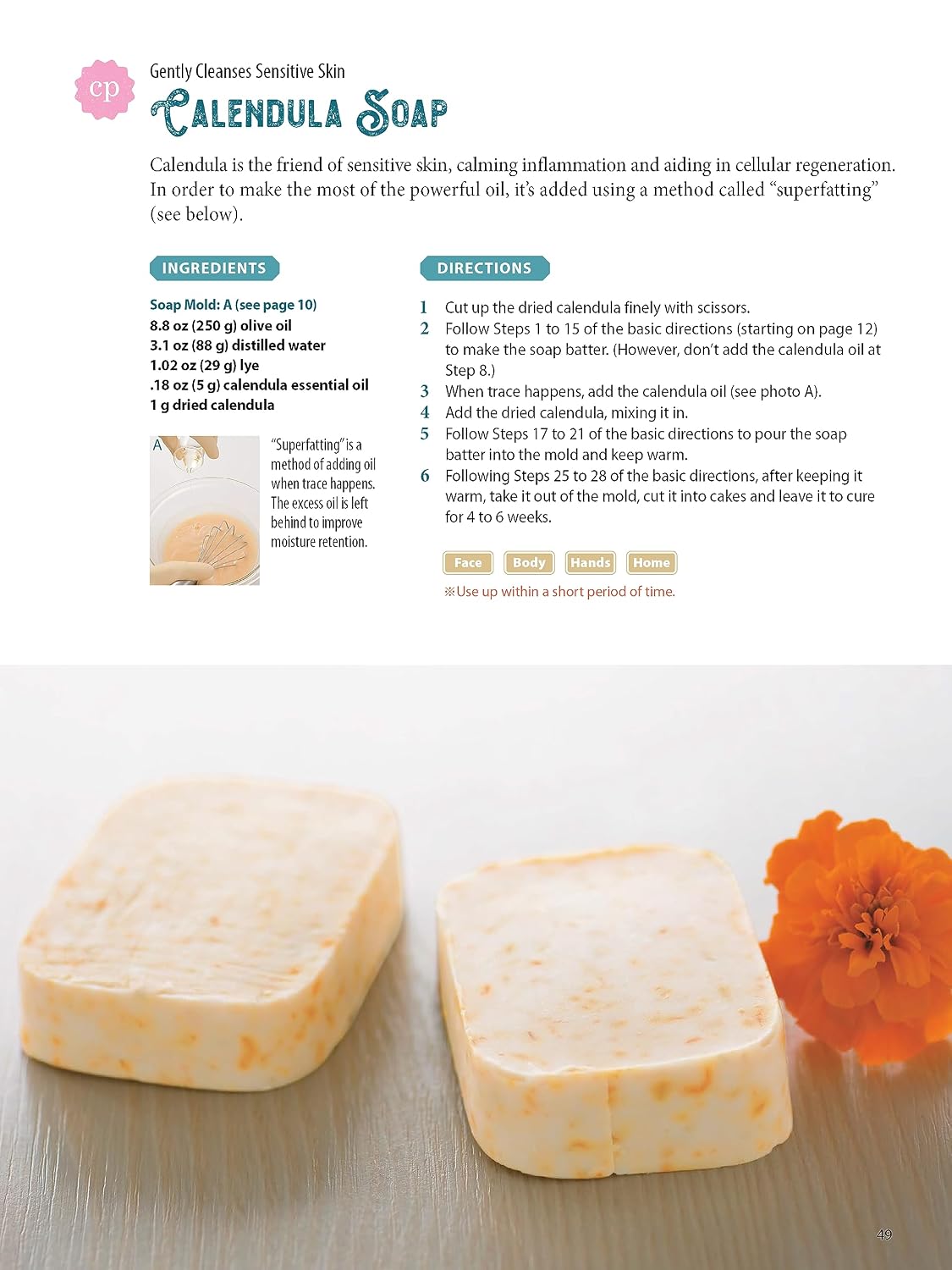 Fabricación de Jabón para Principiantes: 45 Recetas de Jabón 100% Natural para Hacer en Casa
