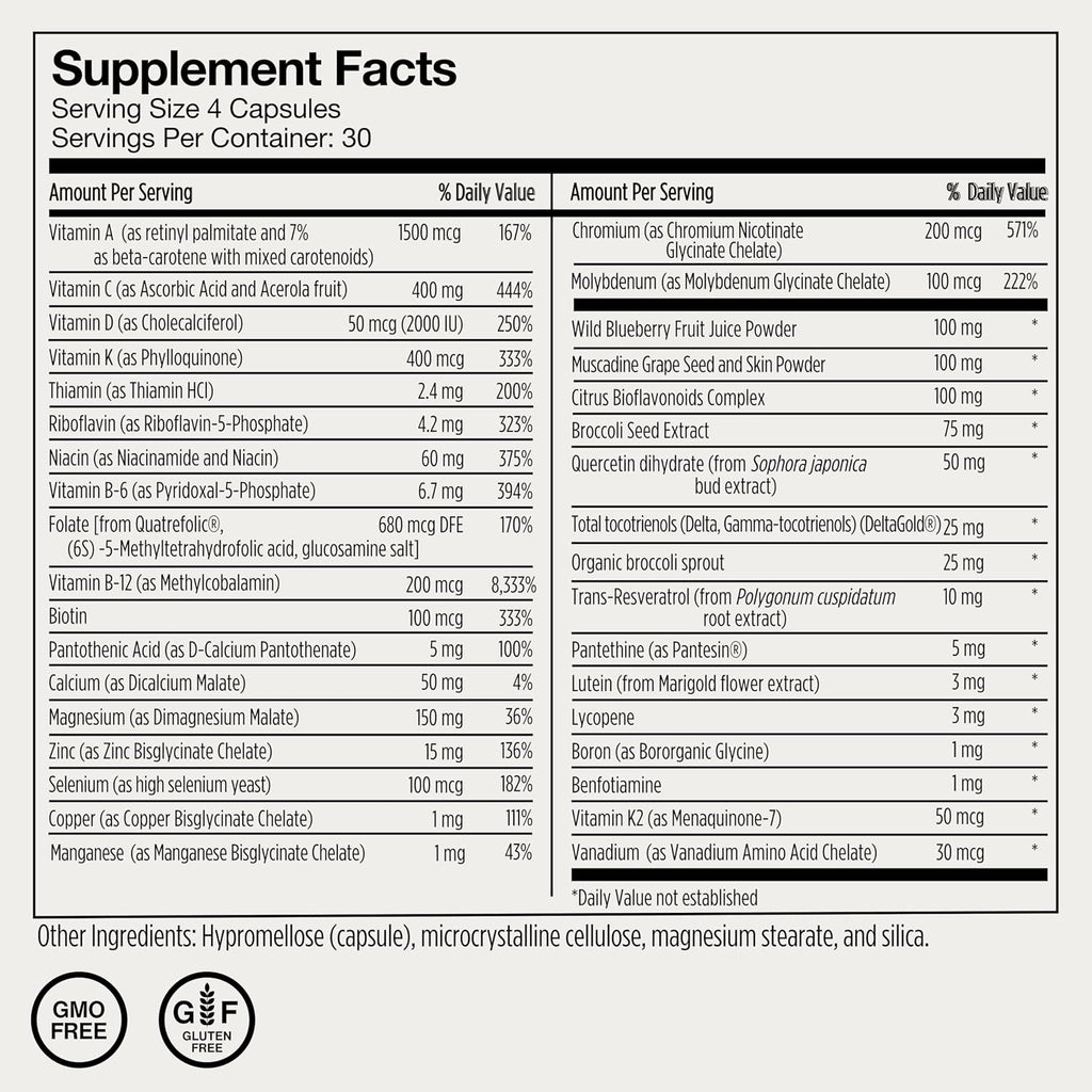 Momentous Essential Multivitamin – Complejo de Vitaminas y Minerales para Hombres y Mujeres