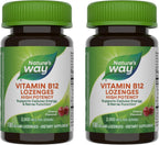 Nature's Way Vitamina B12 2000 mcg Comprimidos para Chupar, 100 Comprimidos (Envase de 2)