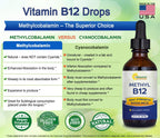 aSquared Nutrition Vitamina B12 5000 mcg Gotas Sublinguales con Metilcobalamina - 60 ml