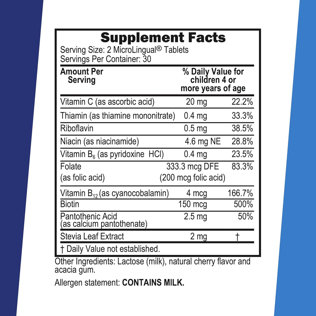 Children's B Complex with Vitamin C – 60 Instant Dissolve Tablets