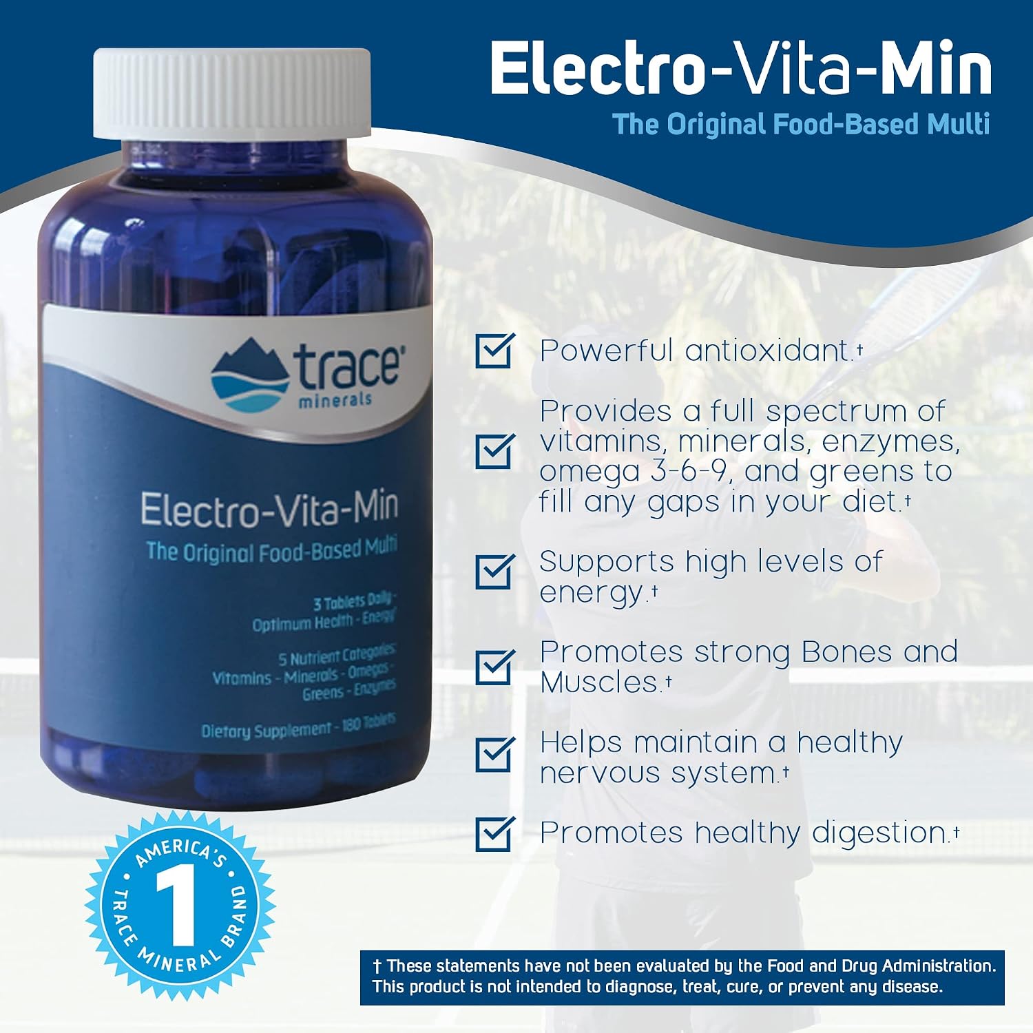 Electro-Vita-Min Original Food-Based Multi - 180 Comprimidos