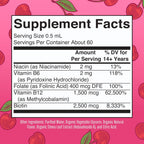 MARYRUTH'S Organics Complejo B | Gotas Líquidas de Vitaminas B | Biotina | B12 | Niacina | Folato | Apoyo Metabólico | Vegano | Orgánico | Sin Gluten