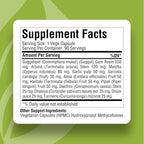 Herbsforever Apoyo para la Salud del Colesterol - Suplemento Ayurvédico para la Salud Cardiovascular con Guggulipid, Arjuna, Canela, Ajo, Cúrcuma - 90 Cápsulas Veganas (800mg)