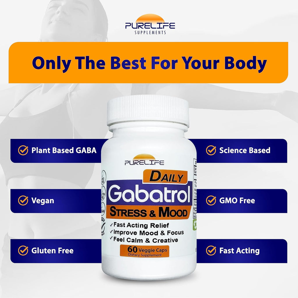 Gabatrol Daily – Suplemento de GABA de Origen Vegetal (60 Cápsulas)