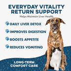 Complemento Hepático para Perros con Cardo Mariano – Fórmula de Detox Suave – 400 Comprimidos Inodoros