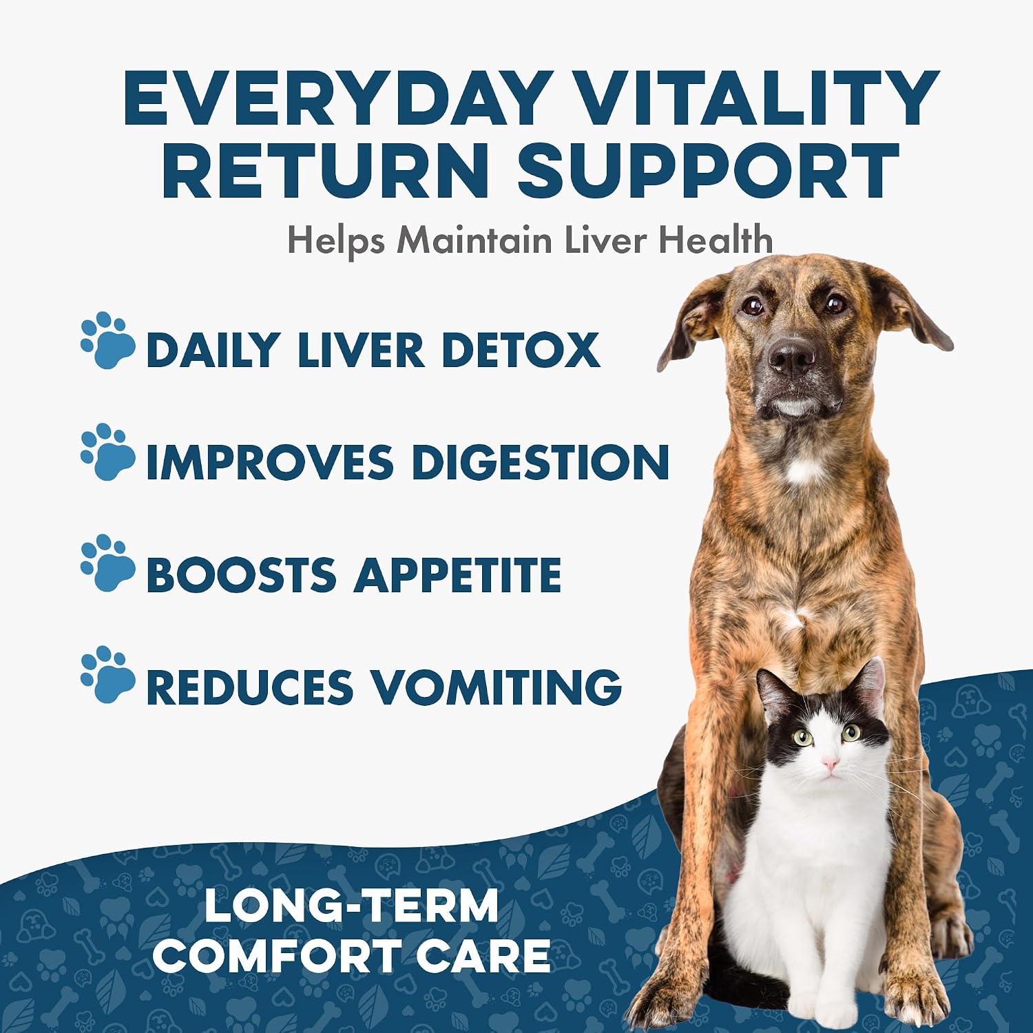 Complemento Hepático para Perros con Cardo Mariano – Fórmula de Detox Suave – 400 Comprimidos Inodoros