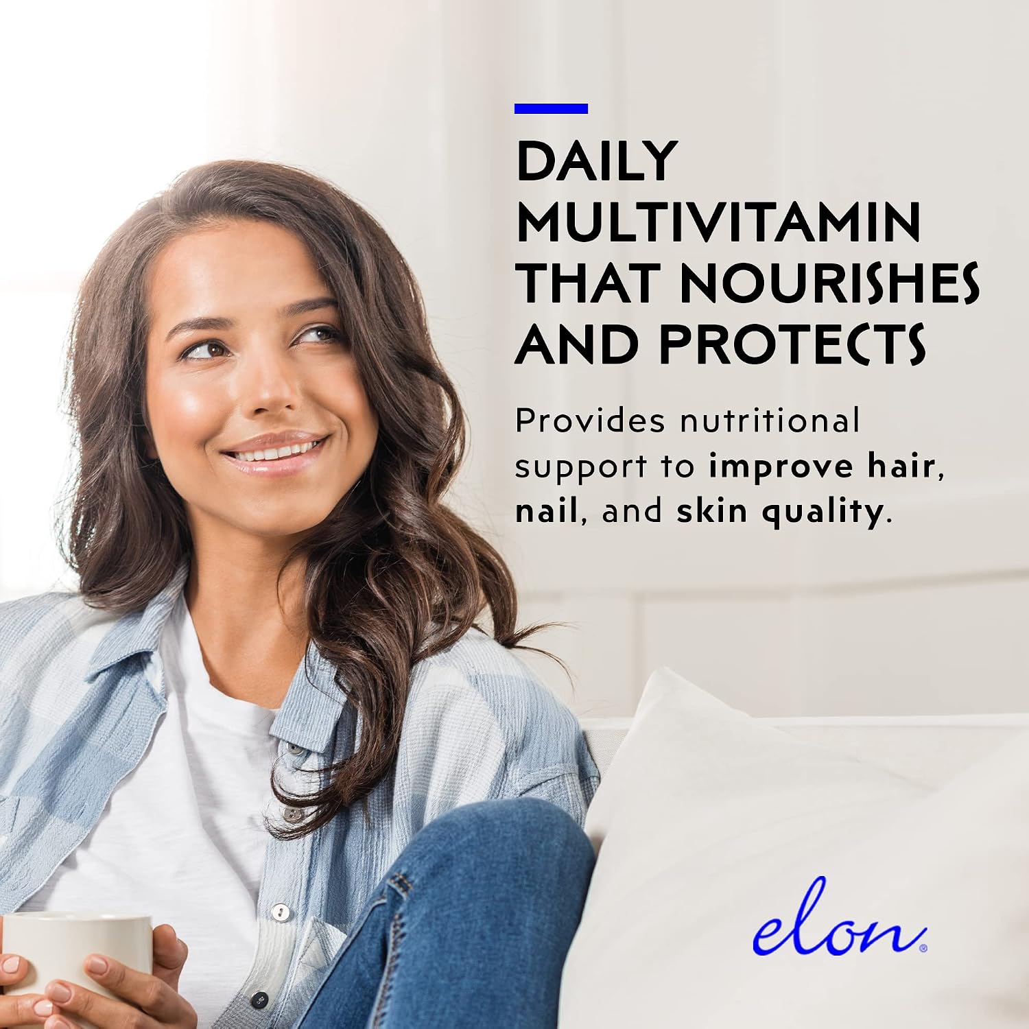 Elon Matrix 5000 Complete Multivitamin — Vitaminas para Cabello, Piel y Uñas — 5000 mcg Biotina, Pack de 3 (180 Días)