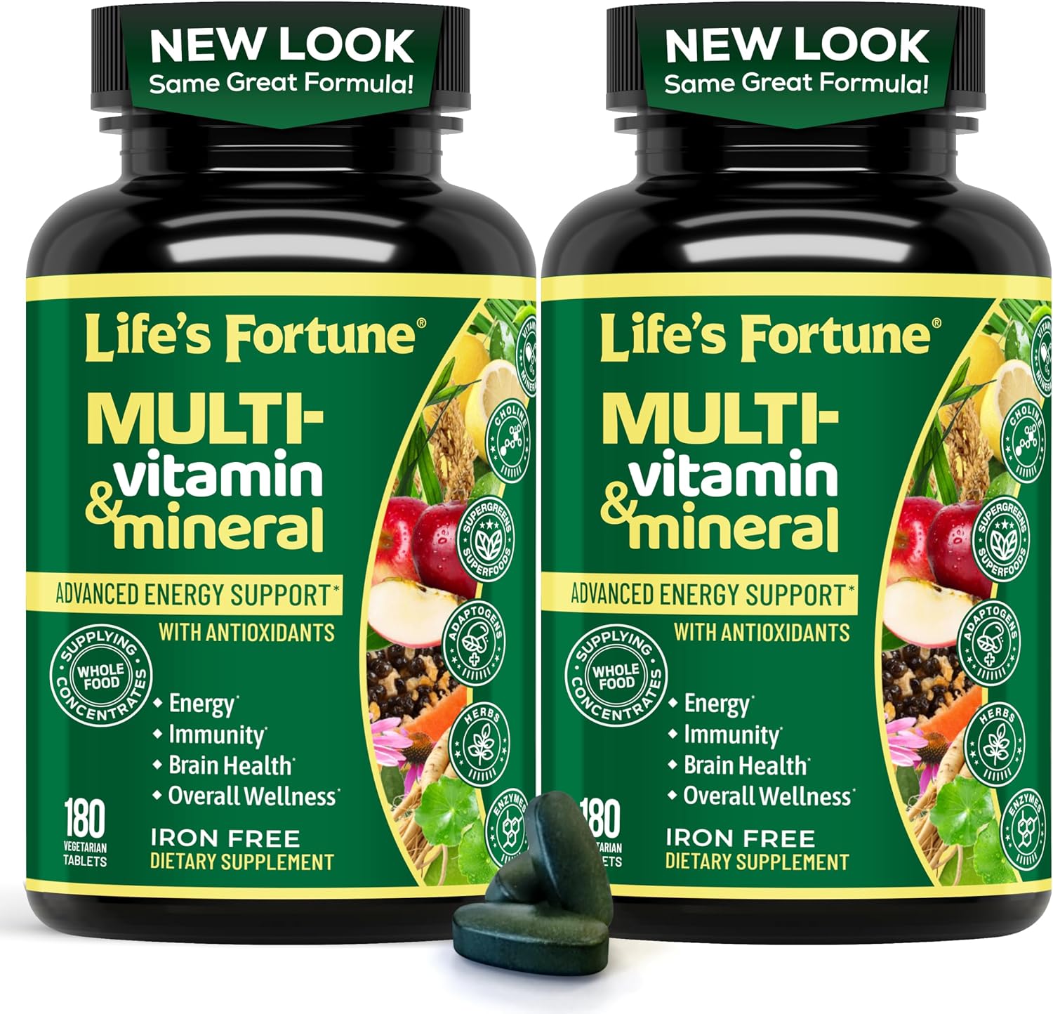 Life's Fortune Multivitamínico Integral Complejo de Vitaminas y Minerales – 90 Comprimidos Vegetales