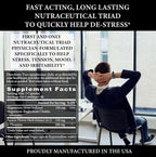 Stress Edge Suplemento para el Alivio del Estrés, Mejorador del Estado de Ánimo Natural, Formulado por Médicos, Calma Mente y Cuerpo, Mejora el Sueño, Acción Rápida, 30 Dosis