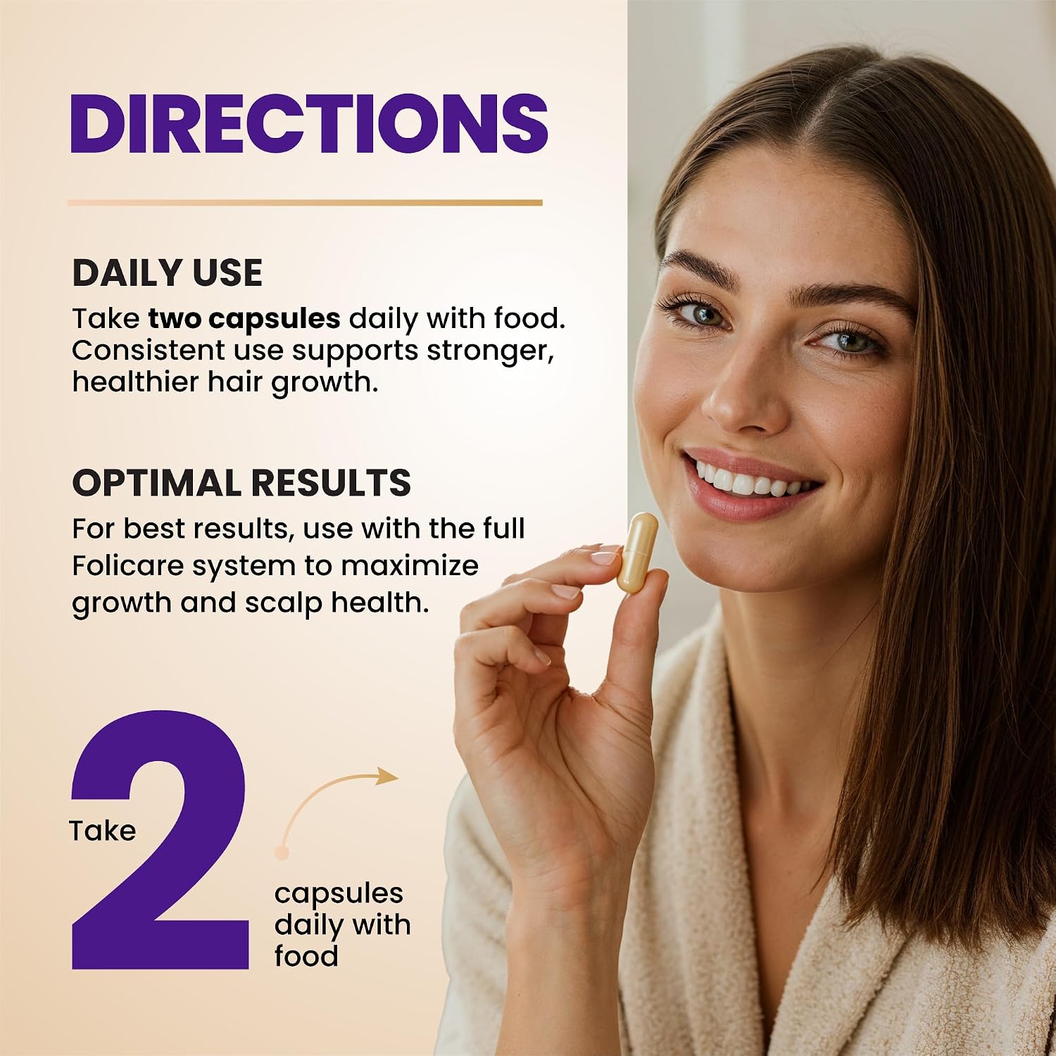 FOLICARE Biotina con Colágeno, Queratina y Probióticos – Suplemento para Cabello, Piel y Uñas