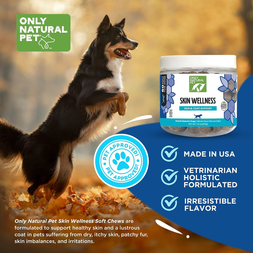 Only Natural Pet Skin Wellness Soft Chew 60 unidades