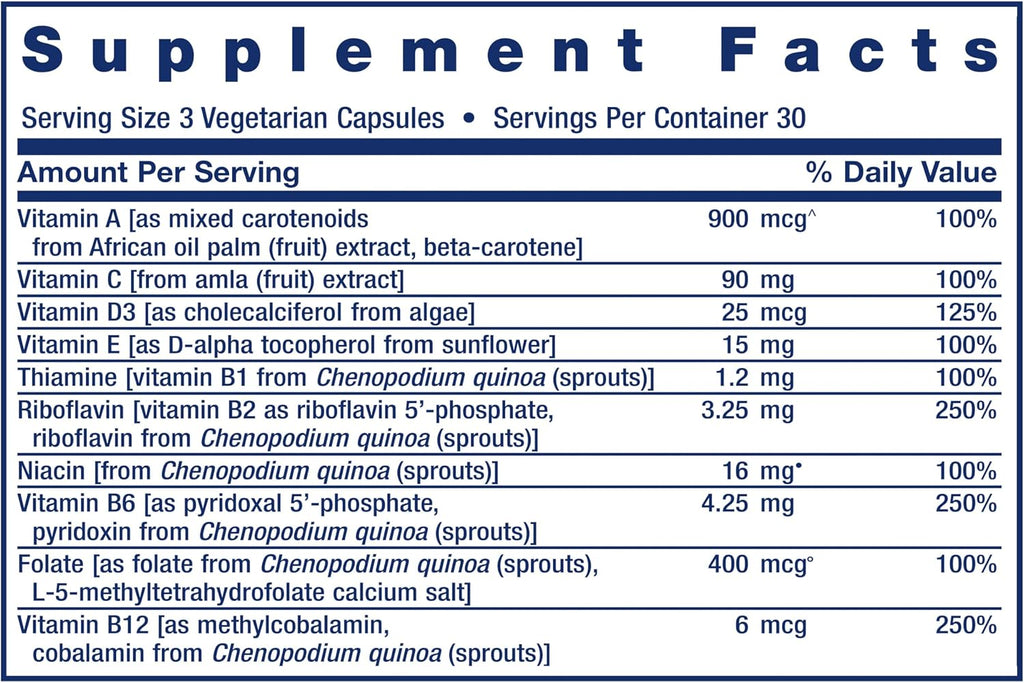 Life Extension Whole Food Multivitamin - Multivitamínico de alimentos integrales con vitaminas vegetales, 90 cápsulas