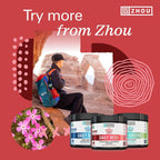 Zhou Organic Reds Powder - Polvo de superalimentos rojos con remolacha, bayas de goji, cereza ácida y arándano, apoyo antioxidante para la salud integral - Sabor natural a bayas, 4.95 oz (30 porciones)