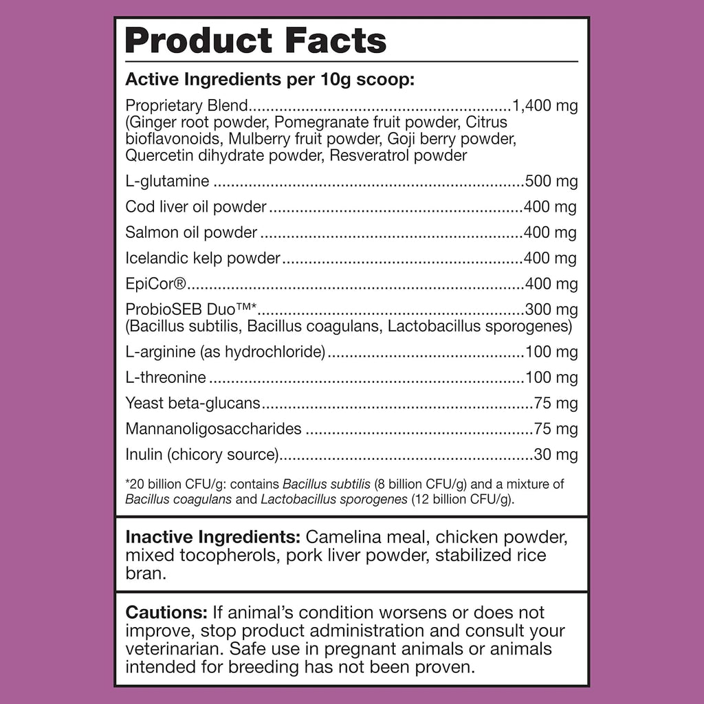 K9 Power Digest Forte – Apoyo Digestivo e Inmunológico Avanzado para Perros – Mezcla de Probióticos, Prebióticos, Postbióticos con Aceite de Salmón, Jengibre, Algas, Granada, L-Glutamina – Alivio de Gases, Heces y Malestar Intestinal